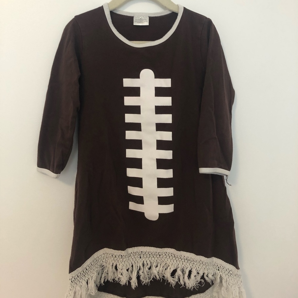 Girls football fringe dress